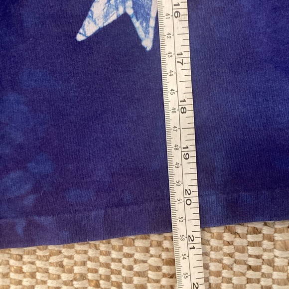VNTG Batik Girls Dress Moon & Stars Long Sleeve Cotton Tie Dye Hand Made Size 4 - Picture 8 of 8